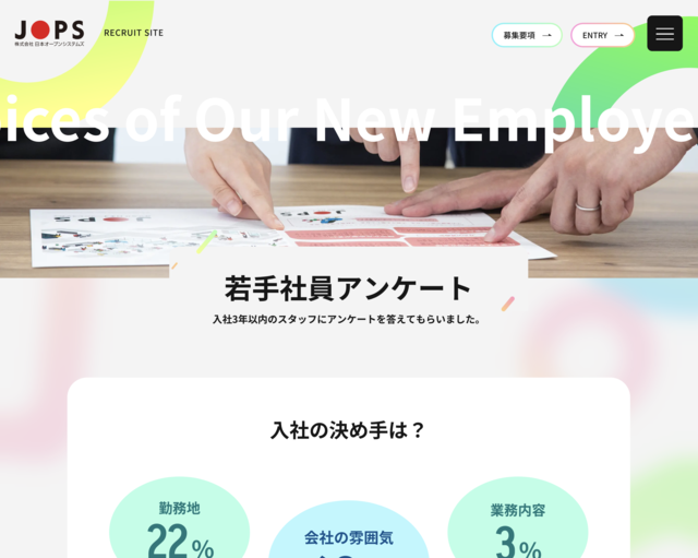 プロヴィデザイン ホームページ制作実績：株式会社 日本オープンシステムズ