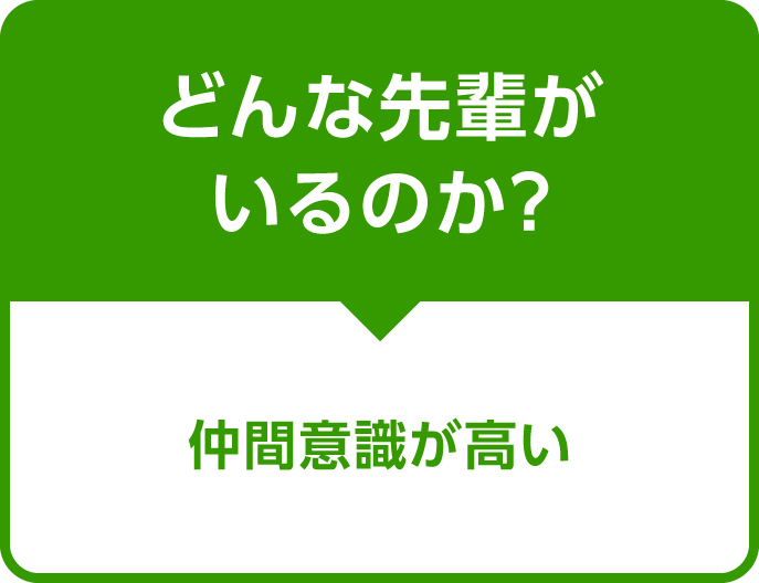 どんな先輩がいるのか？